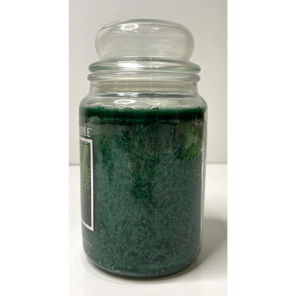Village Candle Balsam Fir Green Scented Large Apothecary Jar Candle 21.25 oz NEW - Picture 2 of 7
